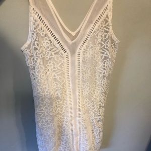 White lace dress